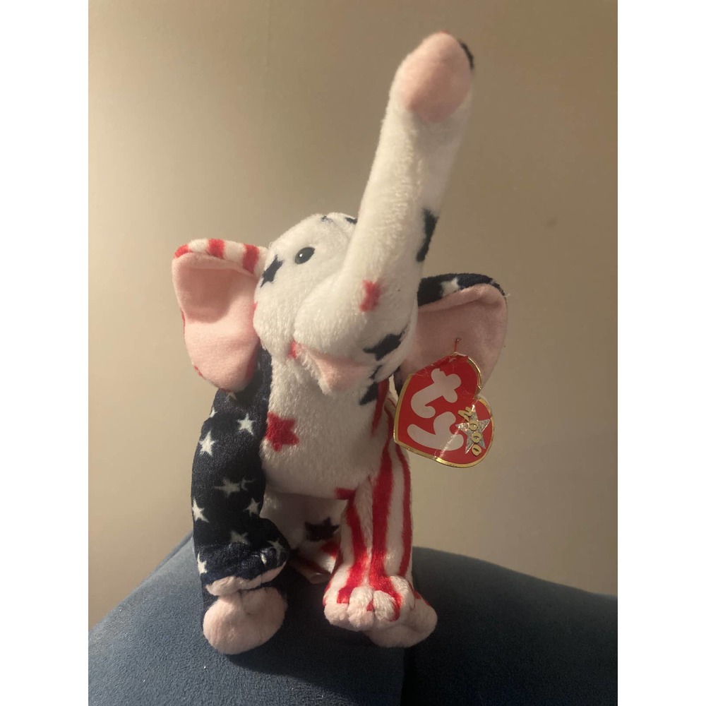 Ty Beanie Baby Elephant- Righty 2000